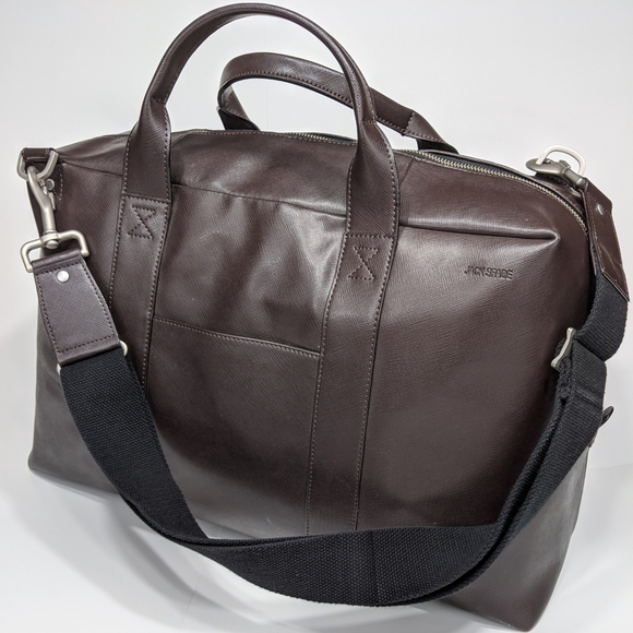Jack Spade Other - Jack Spade Leather Weekender Duffle Travel Bag HTF